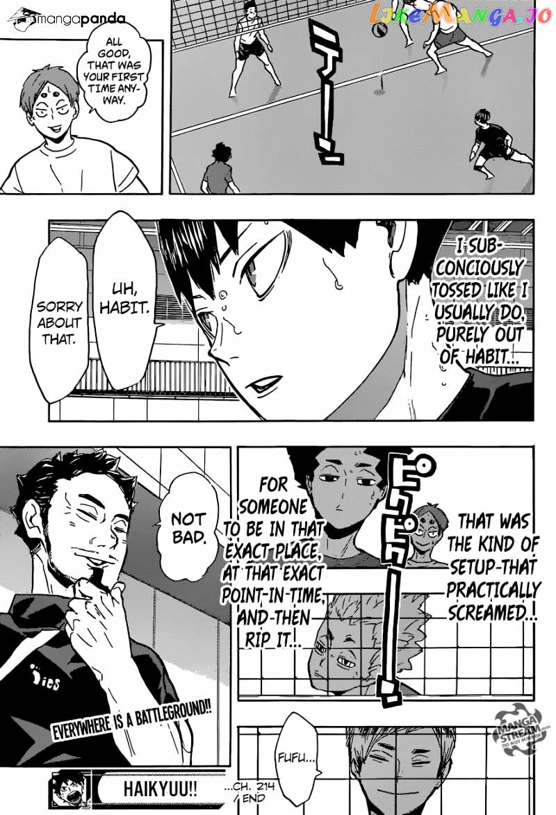 Haikyuu!!, Chapter 214 image 19